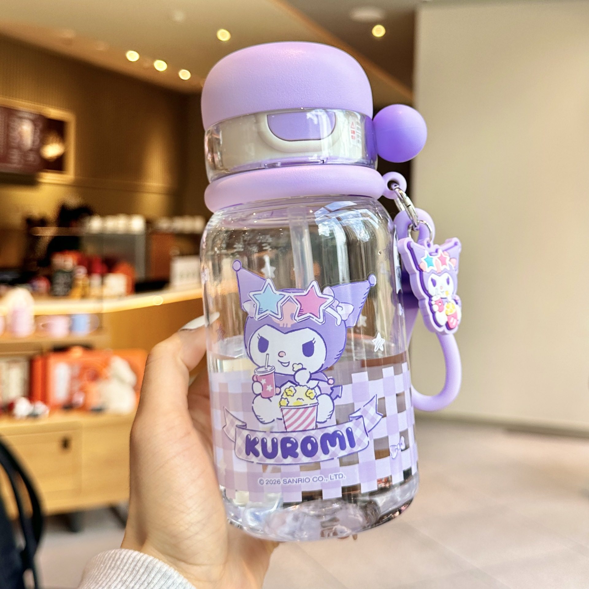 三丽鸥库洛米儿童水杯女孩2026新款tritan吸管杯学生上学专用杯子,餐饮具,吸管杯,淘宝优惠券,粉丝福利购,淘宝优惠卷