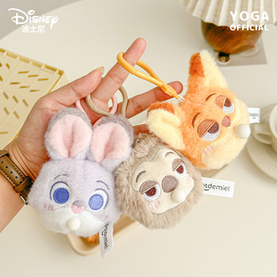 正版 疯狂动物城朱迪尼克闪电泡泡糖毛绒公仔挂件可爱包挂饰