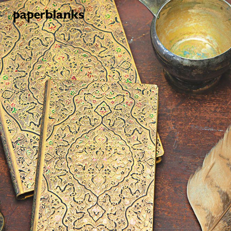 文艺精致复古日记本子古书籍好词好句阅读摘抄记录本阿拉伯艺术系列