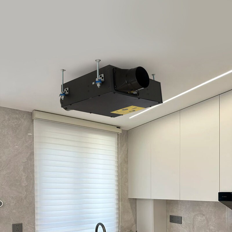 新风系统家用静音换气扇卫生间管机道风机超薄强力轻声排气扇排风