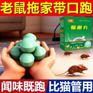 老鼠驱赶神器家用2026新款樟脑丸特效驱捕鼠臭丸药车用防老鼠防鼠