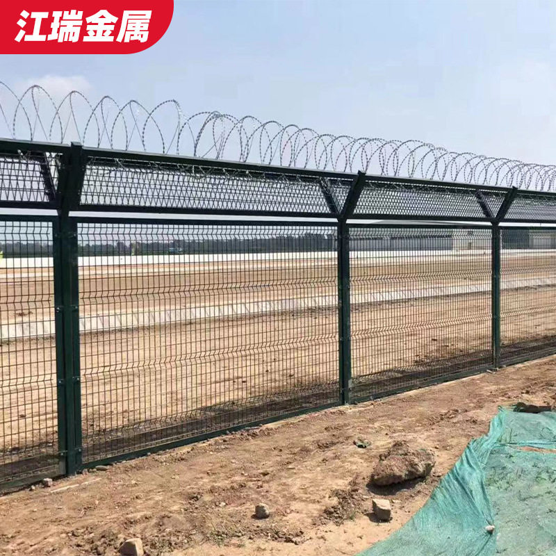 机场护栏机场隔离栅y型柱围界护栏围网海关机场刺绳护栏网