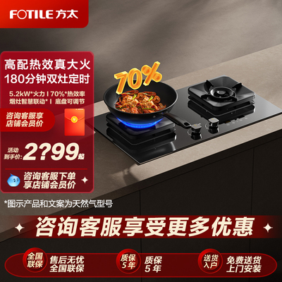 【新品】方太TF37B燃气灶煤气灶定时灶具家用双灶官方正品店