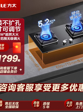 方太02-TH29B燃气灶煤气灶双灶嵌入式家用天然气液化气