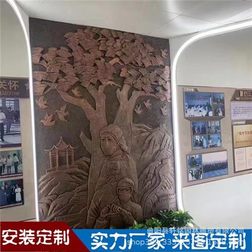 定制锻铜铸铜浮雕立体壁画景观室外装饰背景墙浮雕古建筑历史墙壁图片