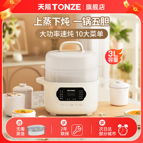 天际隔水炖盅燕窝汤粥肉骨电炖锅