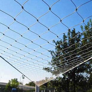 304不锈钢绳网高空防护网安全网桥梁安全防坠落网金属卡扣绳网