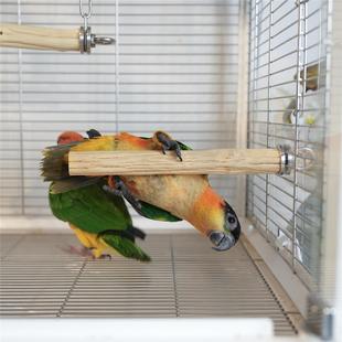 鹦鹉站棍野梨花木站架磨爪凯克鹦鹉中大型鹦鹉手工diy玩具啃咬