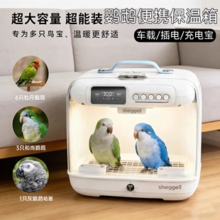 【有现货】希格尔鹦鹉智能便携保温箱加湿净味可放灰机移动温巢
