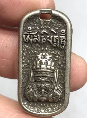 藏式手工利马铜扎基拉姆佛牌挂件吊坠文玩佛珠手串卡子配饰侧挂