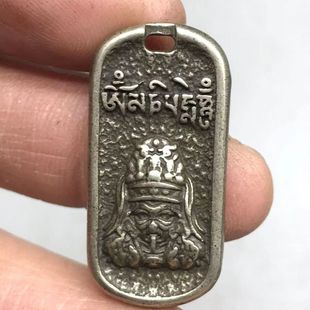 藏式手工利马铜扎基拉姆佛牌挂件吊坠文玩佛珠手串卡子配饰侧挂