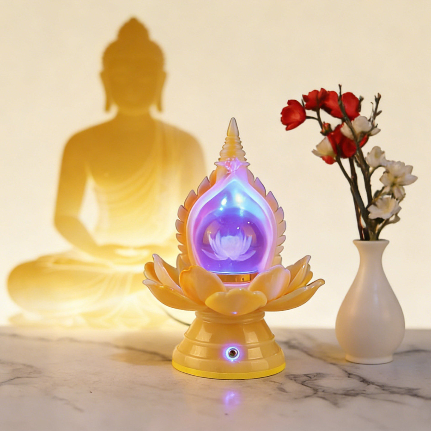 LED莲花宝珠灯佛堂供奉