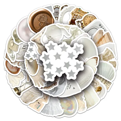 白色装饰50手机壳张电脑Cute防水DIYins风北欧风贴纸Sticker手账