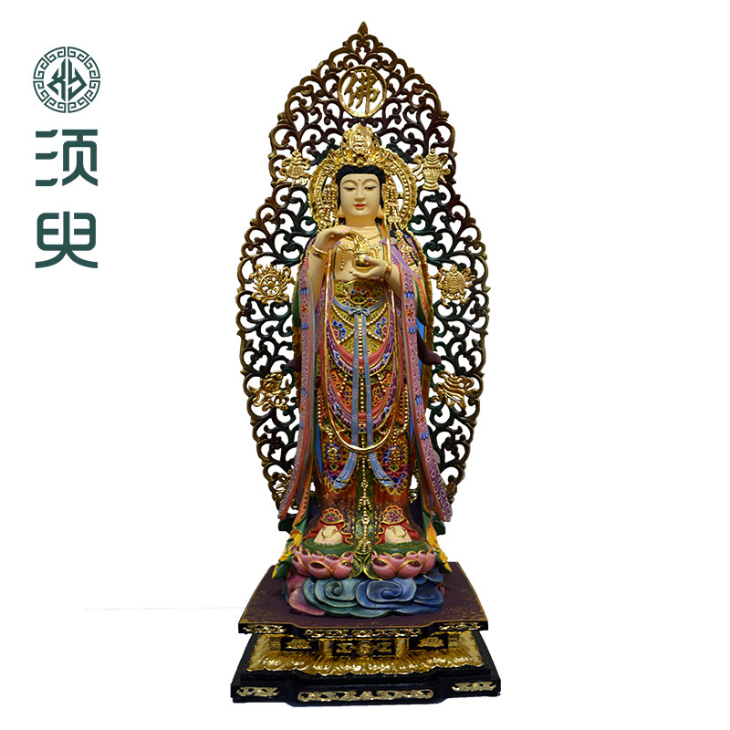 南无观世音菩萨寺庙实木佛像摆件