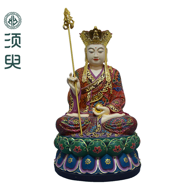 地藏王佛像木雕摆件定制