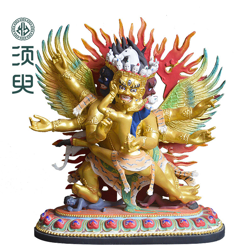 铜雕欢喜金刚神像定制