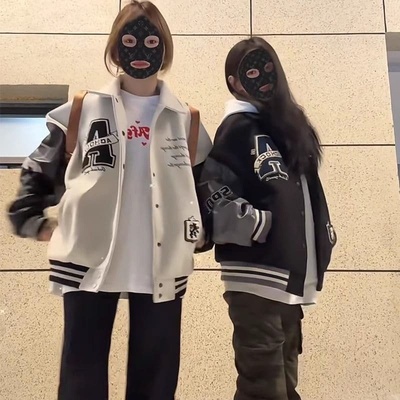 重磅做工刺绣棒球服夹克男女秋冬