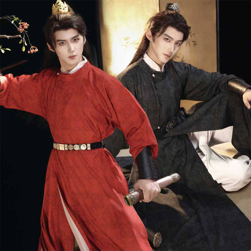 洛青玄唐制圆领袍汉服春秋款