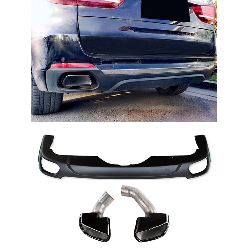 方口改装适用于宝马钛黑35i尾喉