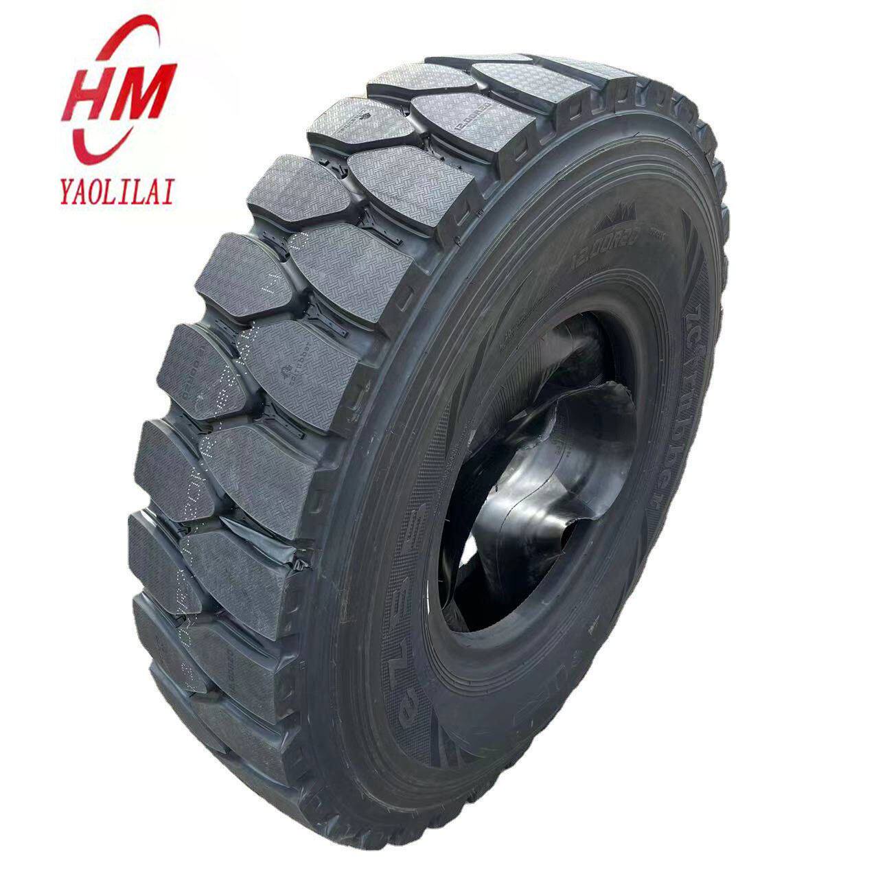 厂家工程轮胎120020配套8.5-20钢圈现货带内胎矿山叉车轮胎