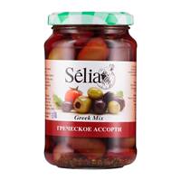 Odikaramata Olive Canned 370g, Greek imported mixed seedless, pitted, pitted black and green olives thumbnail 5