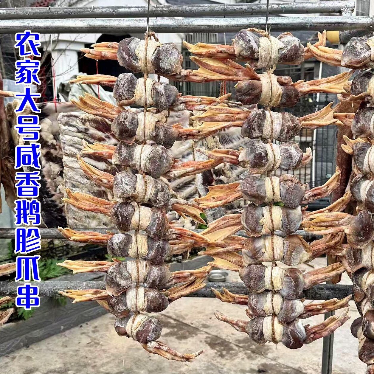 咸鹅胗爪安徽农家手工腌制咸老鹅胗老鹅爪散养老鹅胗爪串咸鹅咸胗