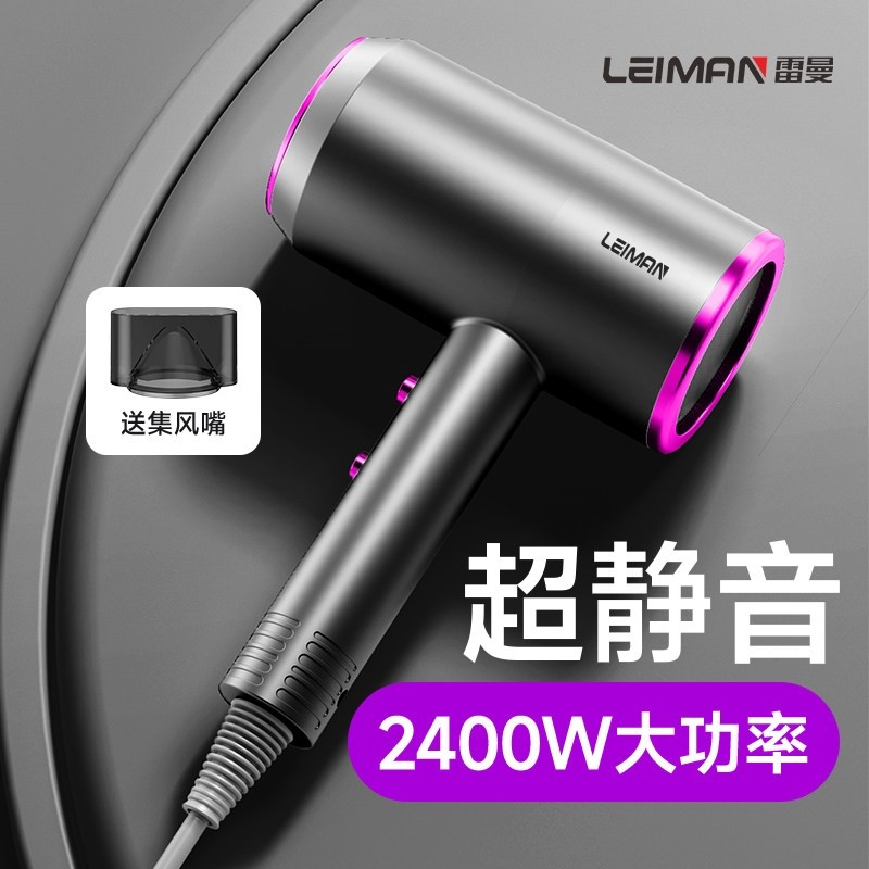 leiman发廊电吹风机家用大功率理速干吹风筒发店负离子恒温冷热风