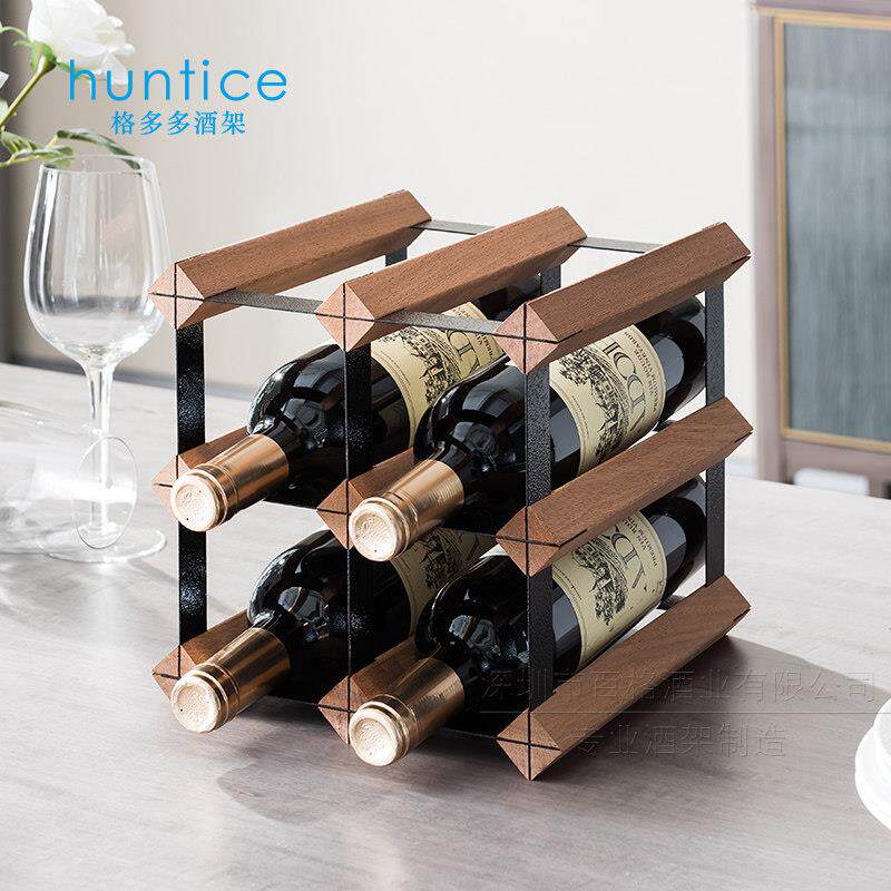 实木酒架欧式收纳层架红酒架子酒瓶客厅家用红酒架摆件葡萄酒展示