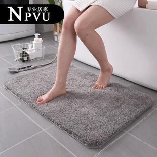 NPVU卫生间地垫吸水加厚防滑浴室速干脚垫地毯家用洗手间门口垫子