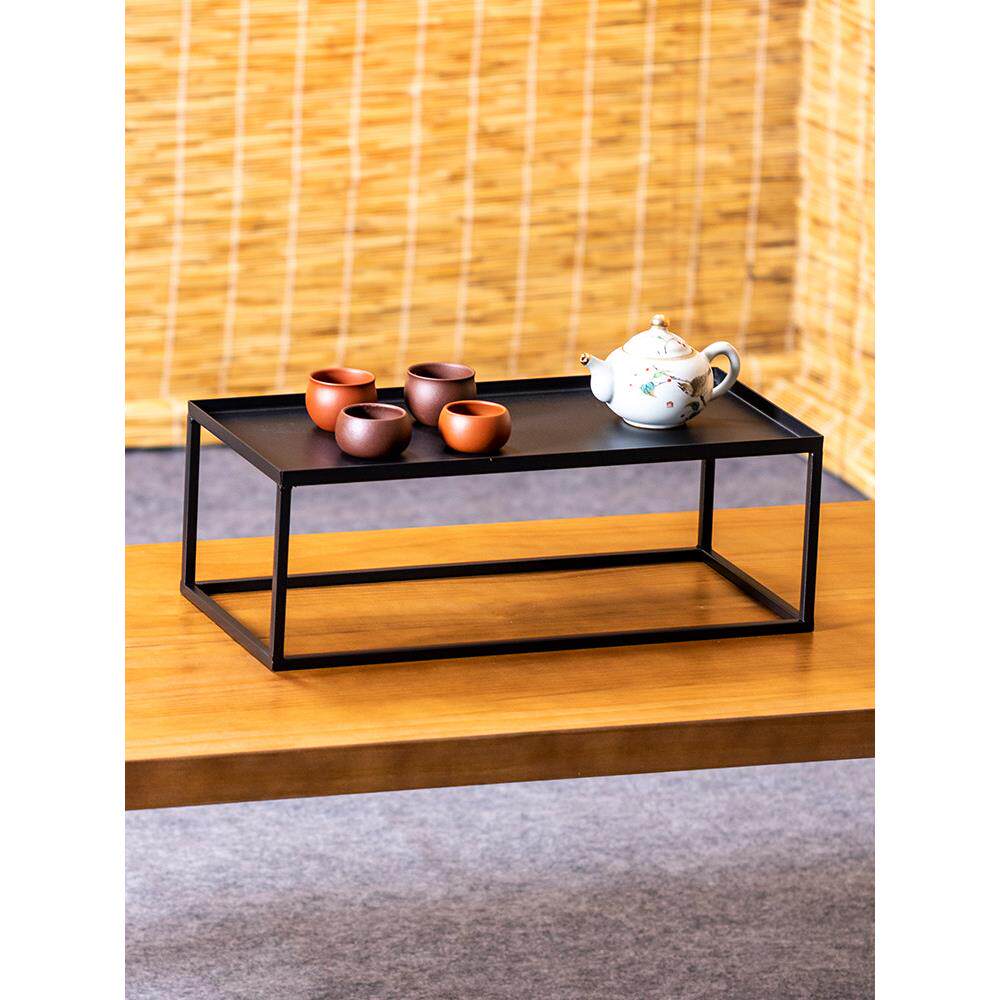 小型博古架铁艺中式桌面茶壶展示架紫砂壶摆放架子茶具置物架摆件