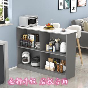 家用小户型吧台客厅隔间柜岩板吧台面厨房隔断双面柜经济型饭桌