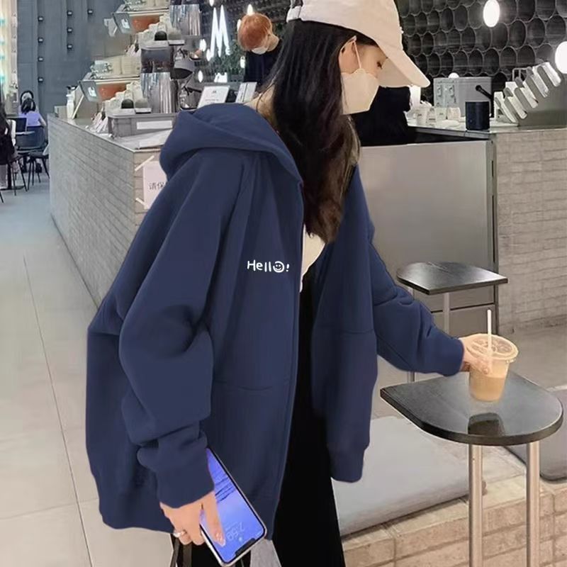 美式高街开衫连帽卫衣男女秋冬款