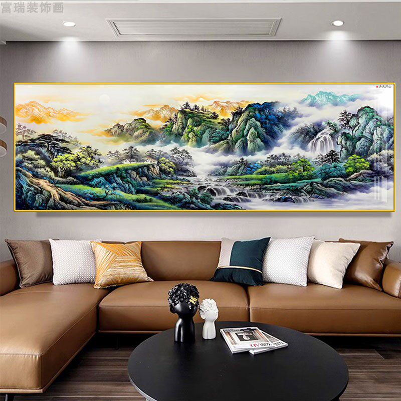 富瑞装饰画沙发装饰画中式山水画