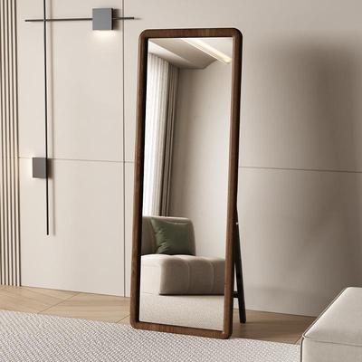 实木全身镜中古风穿衣镜挂摆两用