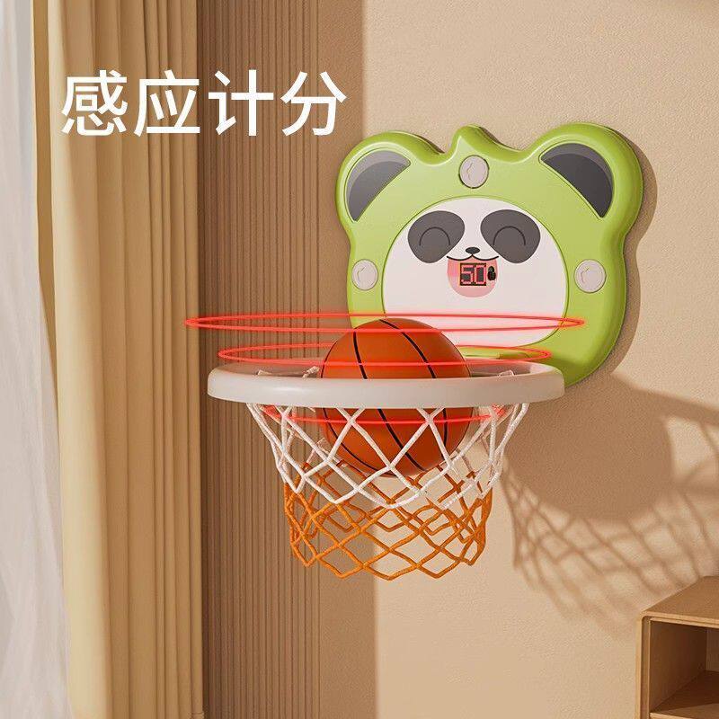 儿童玩具家用篮球框室内投篮挂式宝宝篮球架可折叠1岁一2岁玩具