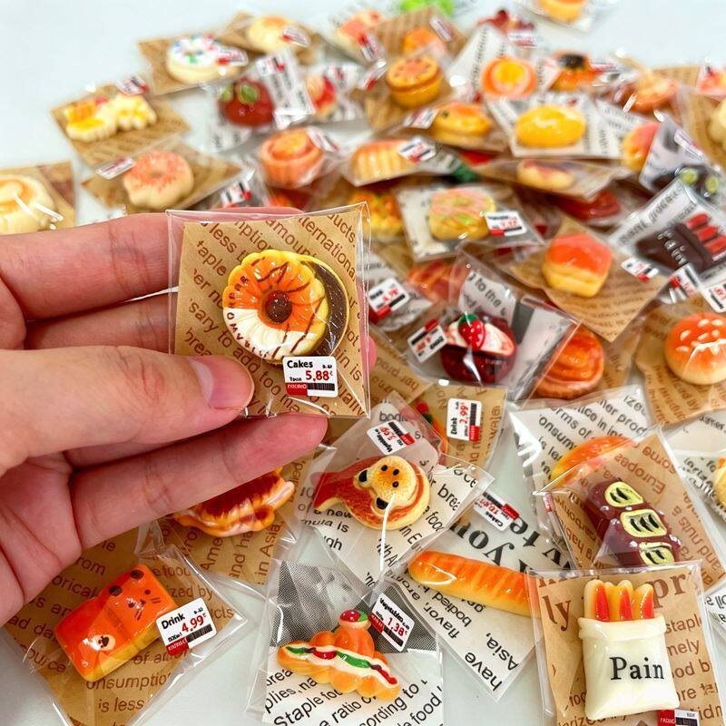 微缩仿真甜品面包食玩模型儿童过家家迷你食物玩具礼物