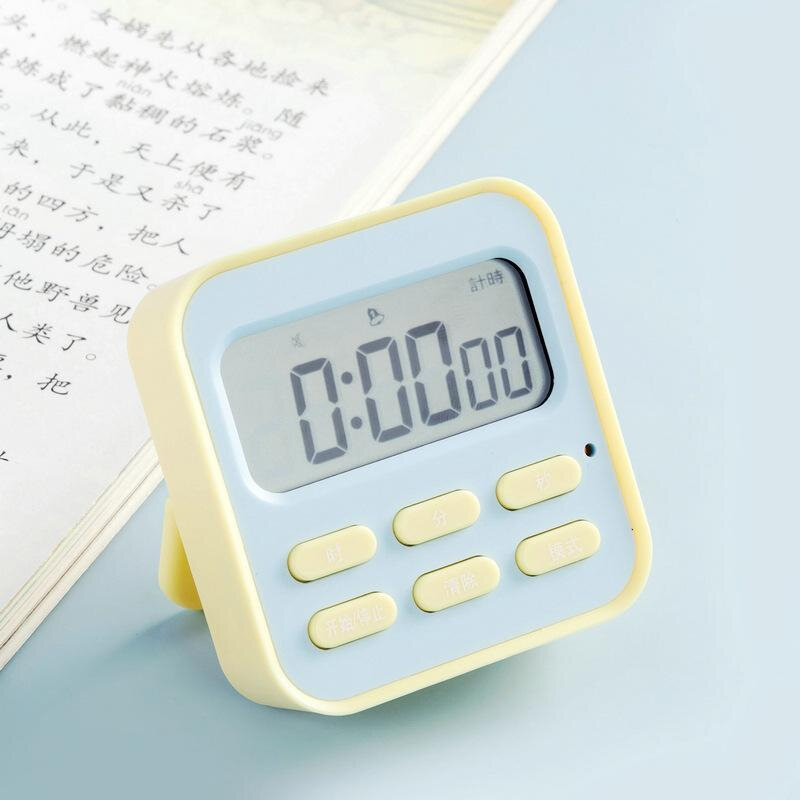 方块水果倒计时提醒计时器闹钟两用学生学习厨房计时器时间管理器