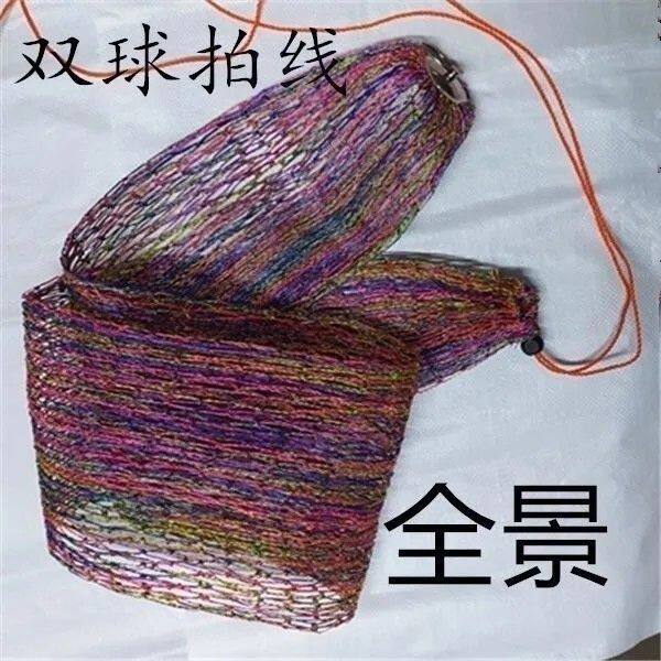 粗线渔网网兜加粗折叠鱼护球拍线鱼网袋鱼网袋装装鱼大马力编织