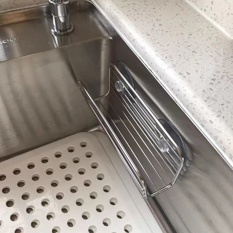 厨房水槽不锈钢置物架抹布海绵沥水架卫生间肥皂沥水架