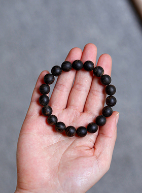 正区文莱软丝沉水1.0单圈手串香气超赞收藏级文玩手串