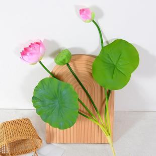 鱼BHT-223缸池塘造舞景仿真手 PU荷植花荷叶莲蓬感汉服拍摄花蹈道