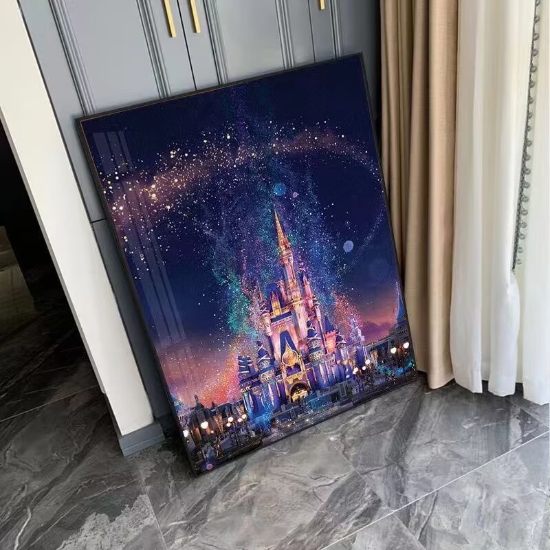 迪士尼城堡5D水晶点钻钻石画