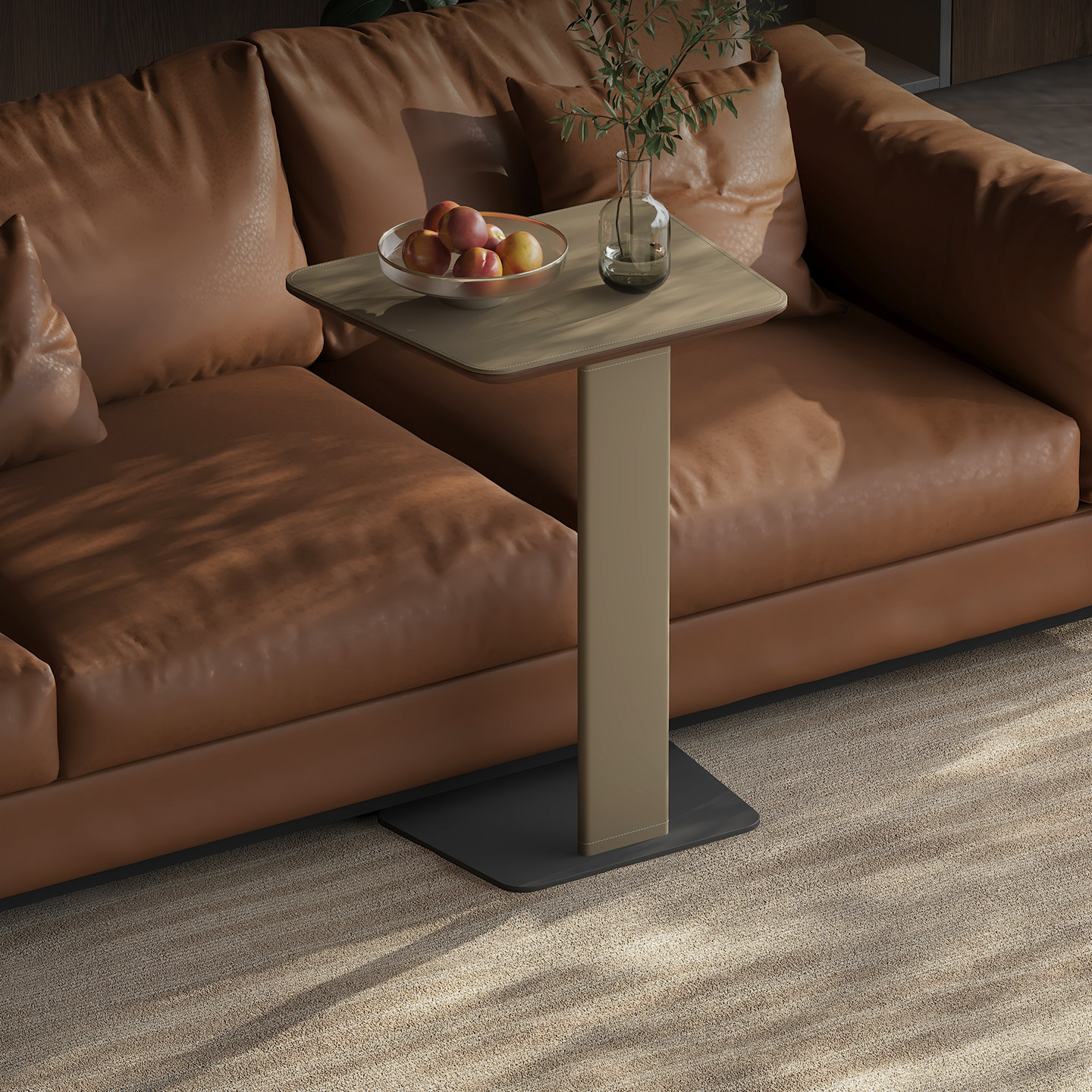 意式轻奢沙发边几小户型客厅角几马鞍皮设计师边桌侘寂风小茶几桌,住宅家具,角几/边几,淘宝优惠券,粉丝福利购,淘宝优惠卷