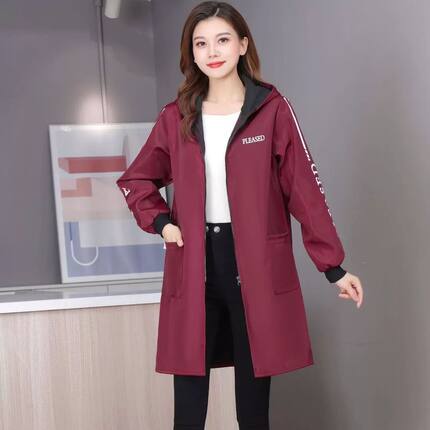 冬季加绒防水外穿耐脏工作服防尘新款女士长袖连帽防油厨房罩衣