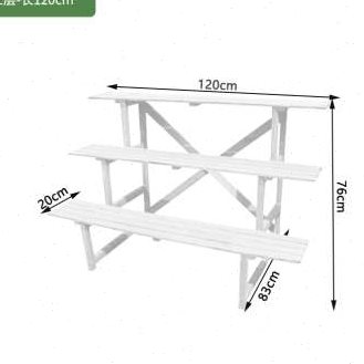 新款阳台转角阶梯式花架室外防腐木多层落地式置物架墙角花盆架子