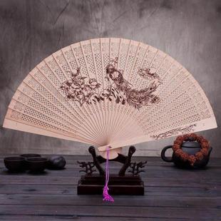 Chinese souvenir China traditional wood fan tourist gift