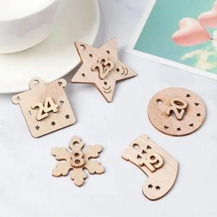 Xmas Gift Pendant Christmas Wooden Clips Decor Merry Bags