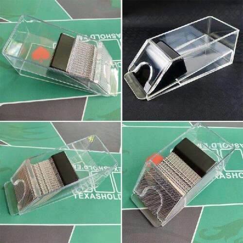4/6-Deck Acrylic Blackjacks Dealing Shoe Pokers Dealer