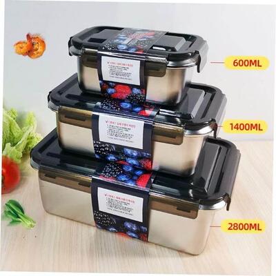 316 stainless steel lunch box fresh-keeping box fruit box