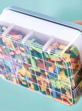 Kids Building Blocks Storage Box Stackable Storage Case Adju